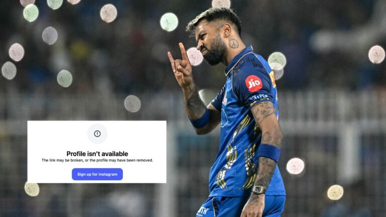 Hardik Pandya Follows Arshdeep Singh’s Footsteps, Removes His Entire Digital Tra – Hardik Pandya Deactivates Instagram Amid IPL 2026 Controversy