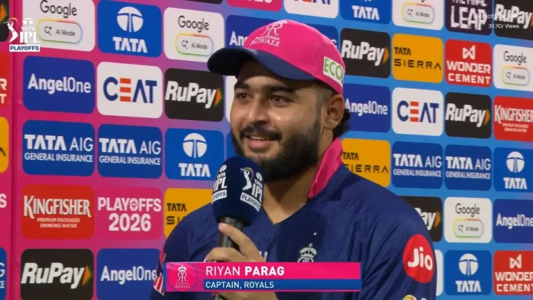 “Should have got 260”: Riyan Parag sets insanely high standards after RR storm i – Riyan Parag Sets Elite Standards as Rajasthan Royals Advance to IPL 2026 Qualifier 2