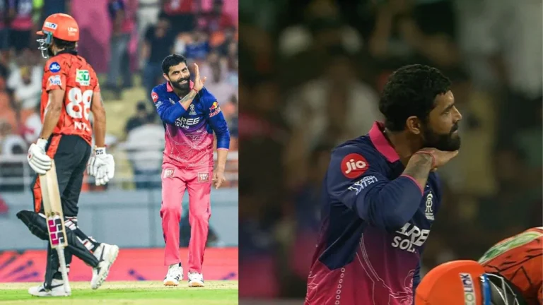 Ravindra Jadeja brings out ‘Pushpa’ celebration after dismissing Nitish Kumar Re – Ravindra Jadeja Channels Pushpa Style in Dominant Win Over SRH